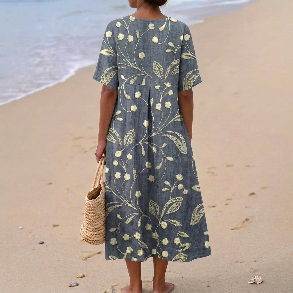 Eliana - Robe à Broderie Florale