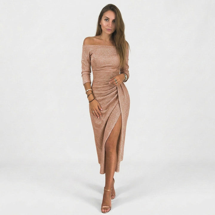 Natália - Robe chic à épaules dénudées