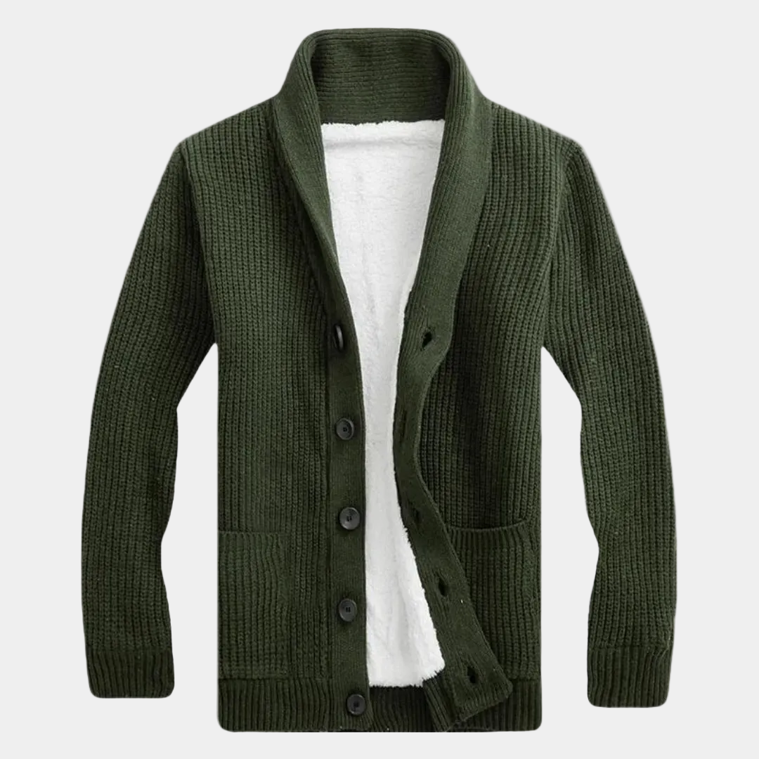 Patrice - Gilet Col Châle Boutonné Homme