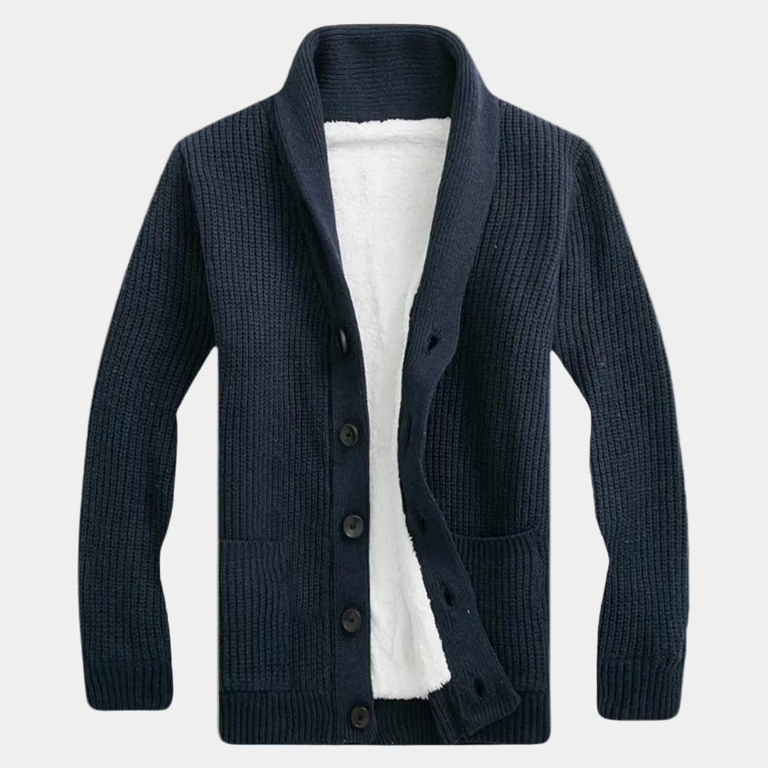 Patrice - Gilet Col Châle Boutonné Homme