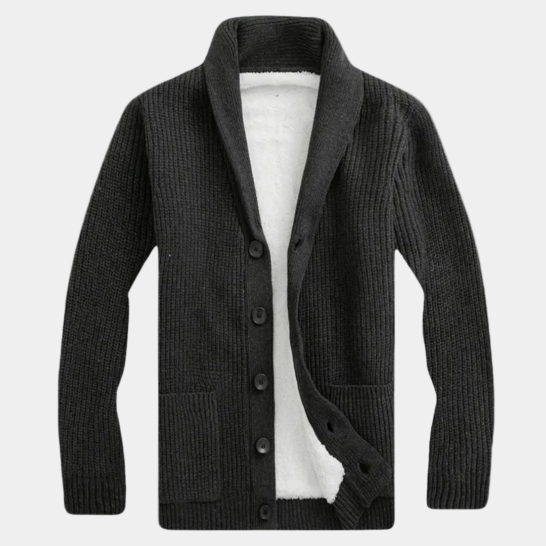 Patrice - Gilet Col Châle Boutonné Homme