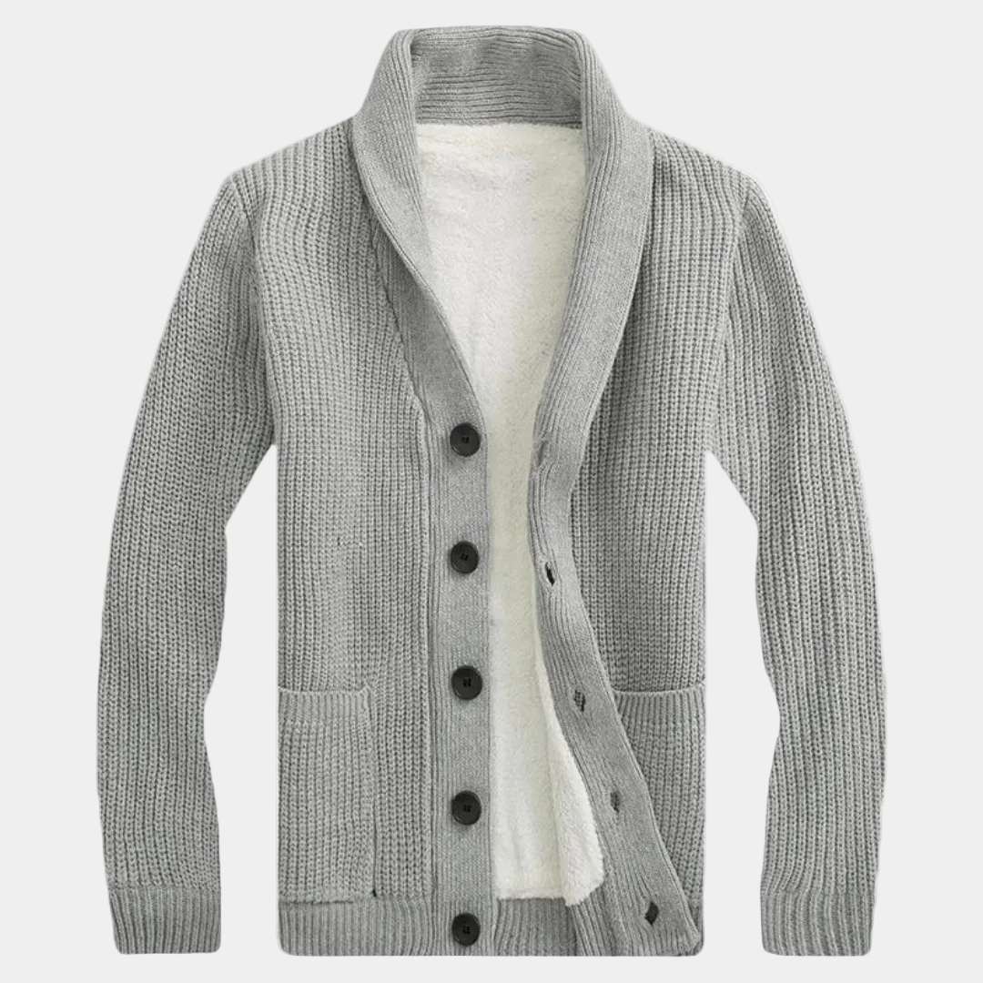 Patrice - Gilet Col Châle Boutonné Homme