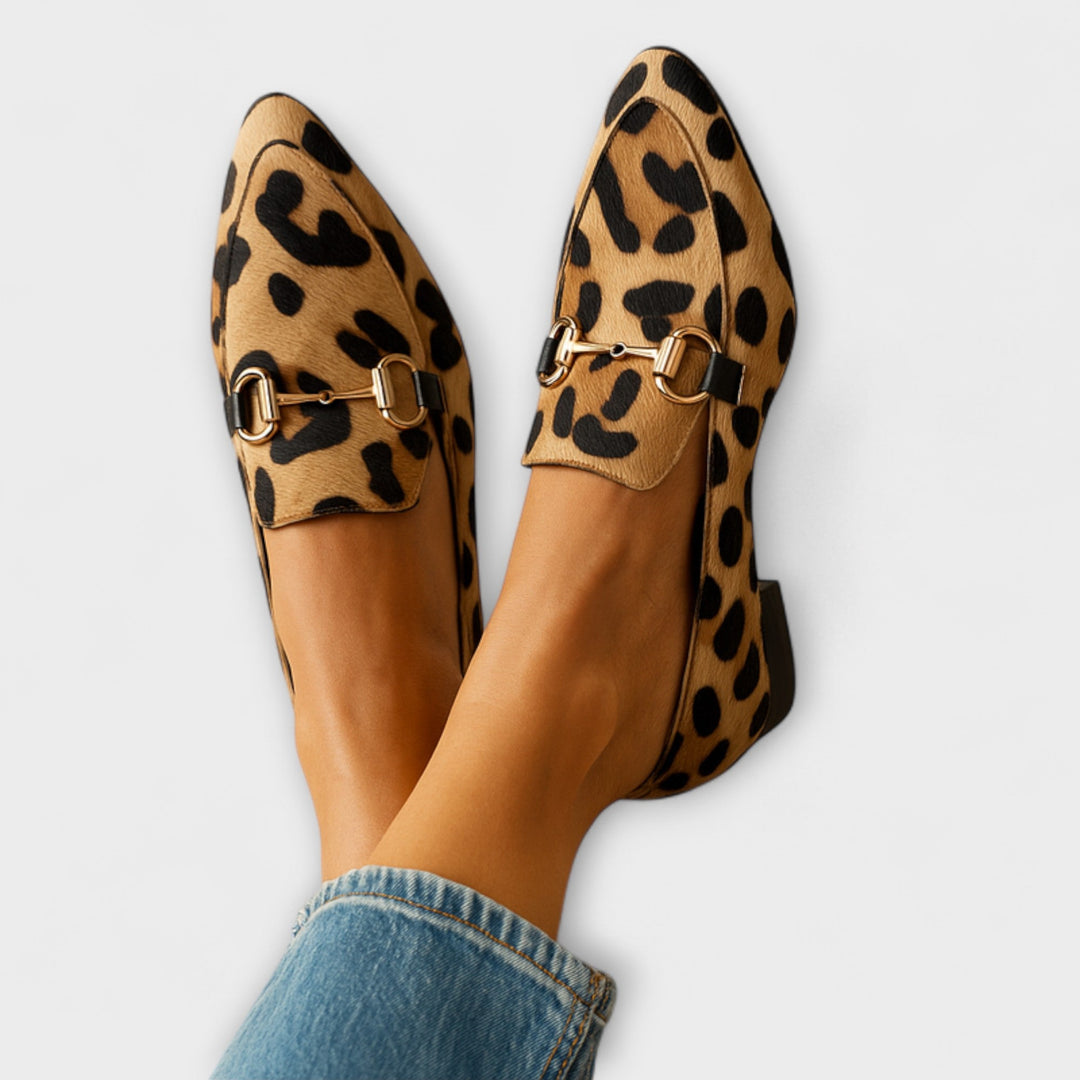 Apollonia - Mules léopard à boucle