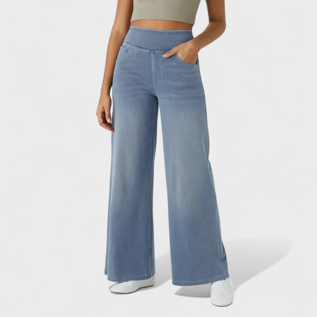 Irene - Pantalon en jean à coupe large