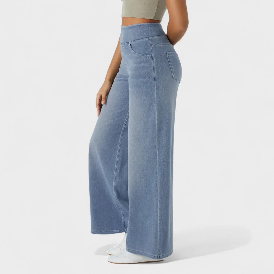 Irene - Pantalon en jean à coupe large