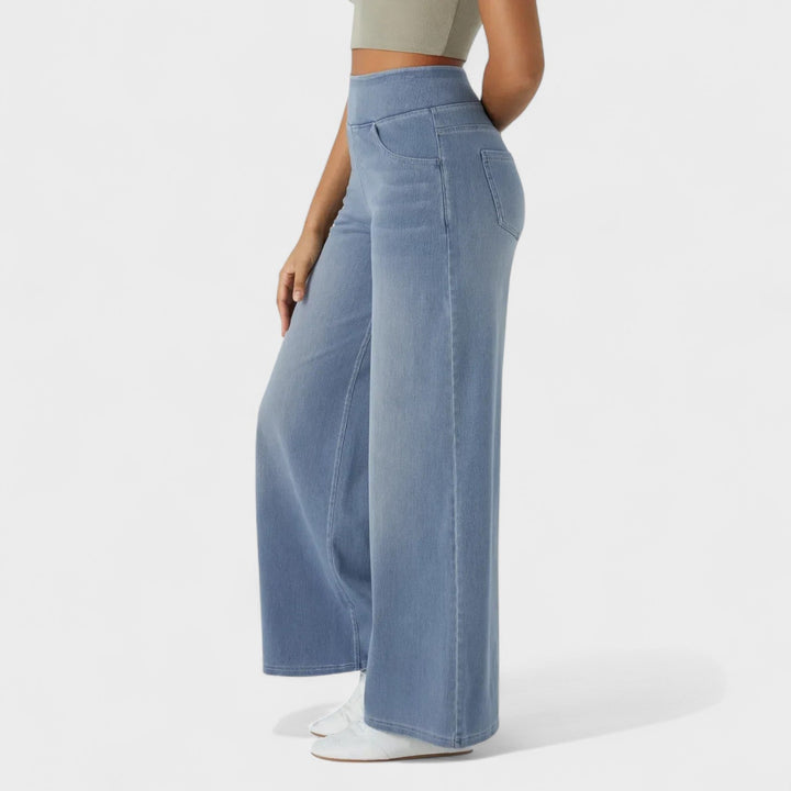 Irene - Pantalon en jean à coupe large