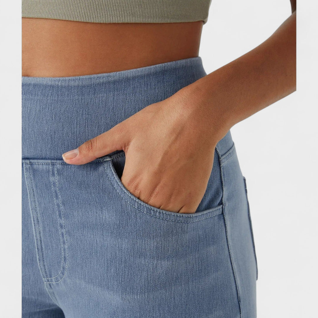 Irene - Pantalon en jean à coupe large