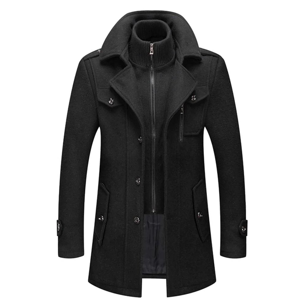 Robert - Manteau À Col Montant Homme