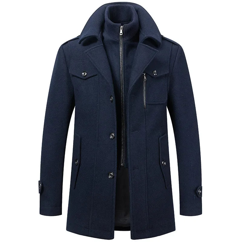 Robert - Manteau À Col Montant Homme