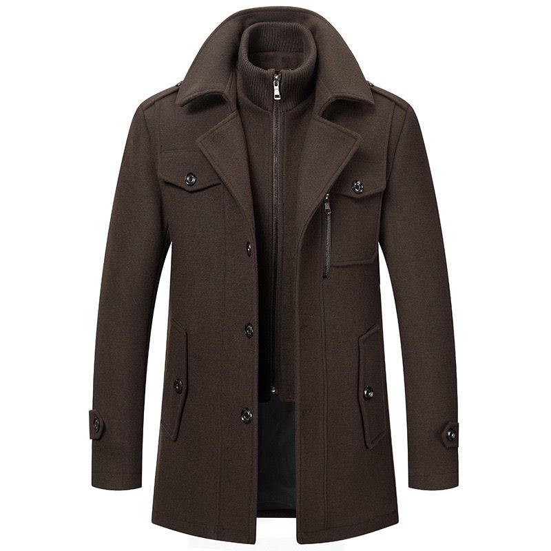 Robert - Manteau À Col Montant Homme