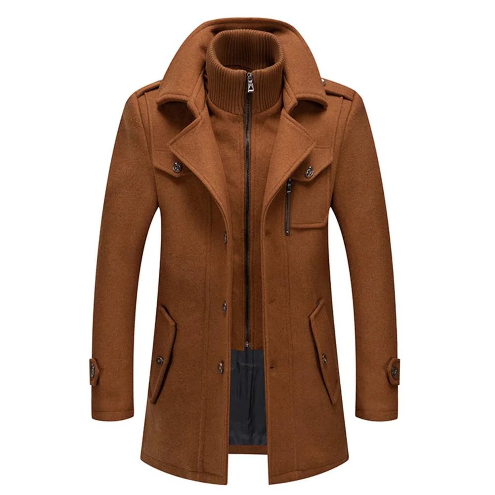 Robert - Manteau À Col Montant Homme