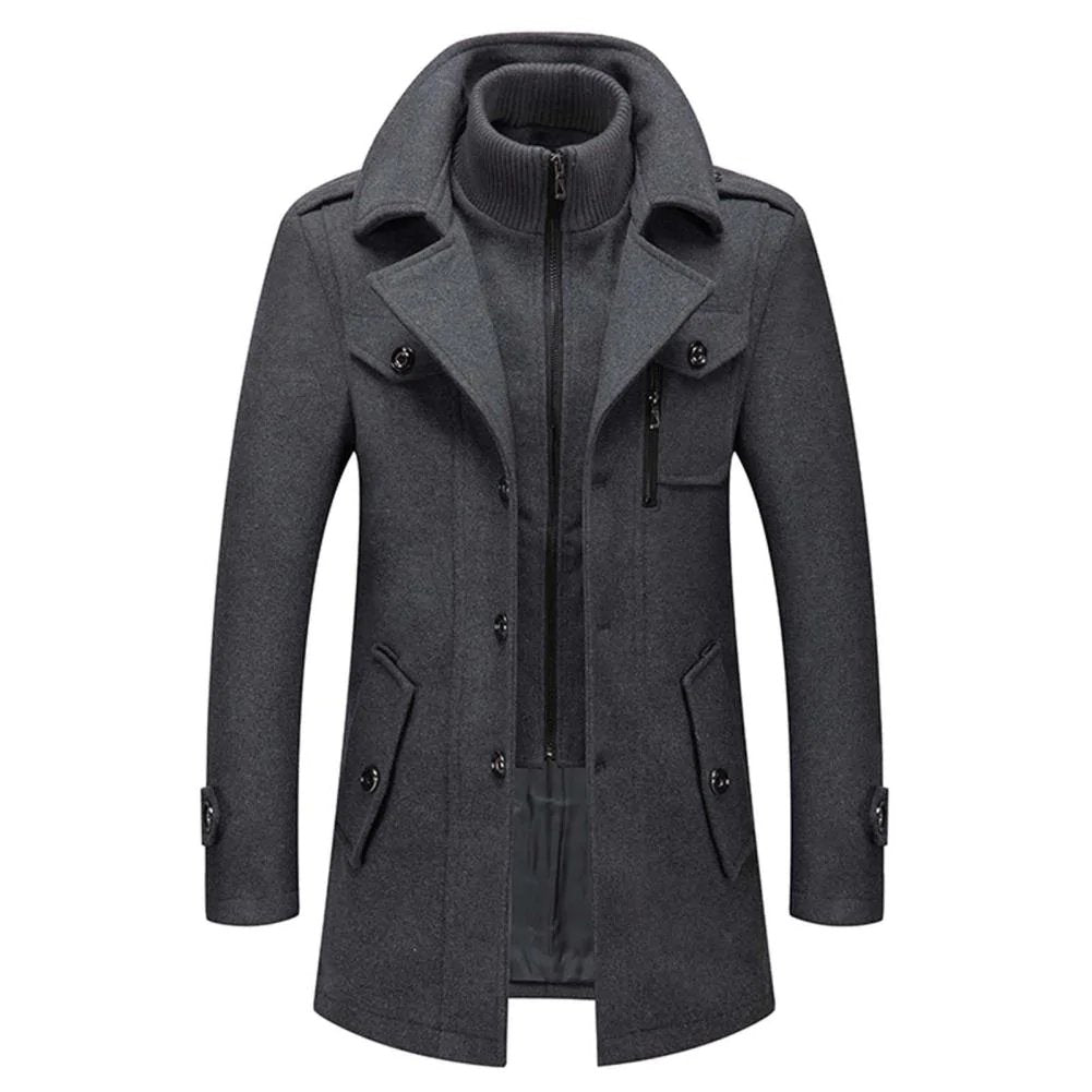 Robert - Manteau À Col Montant Homme