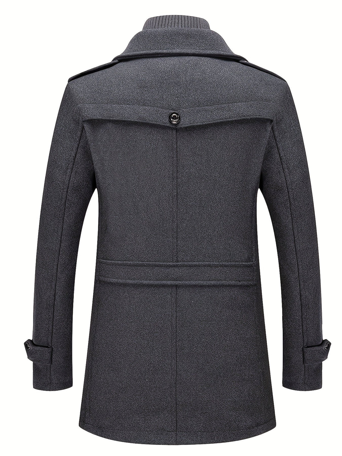René - Manteau Long À Col Montant Homme