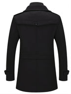 René - Manteau Long À Col Montant Homme