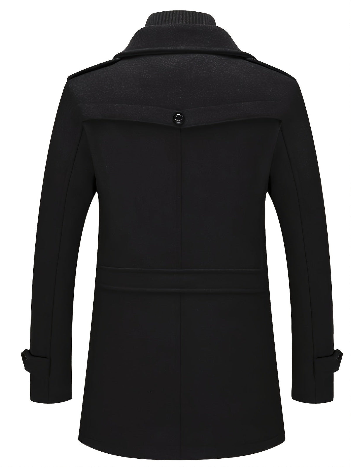 René - Manteau Long À Col Montant Homme