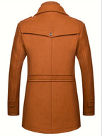 René - Manteau Long À Col Montant Homme
