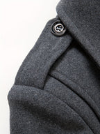 René - Manteau Long À Col Montant Homme