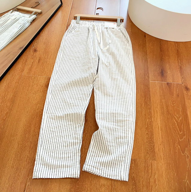Augustin - Pantalon Rayé Ample Homme