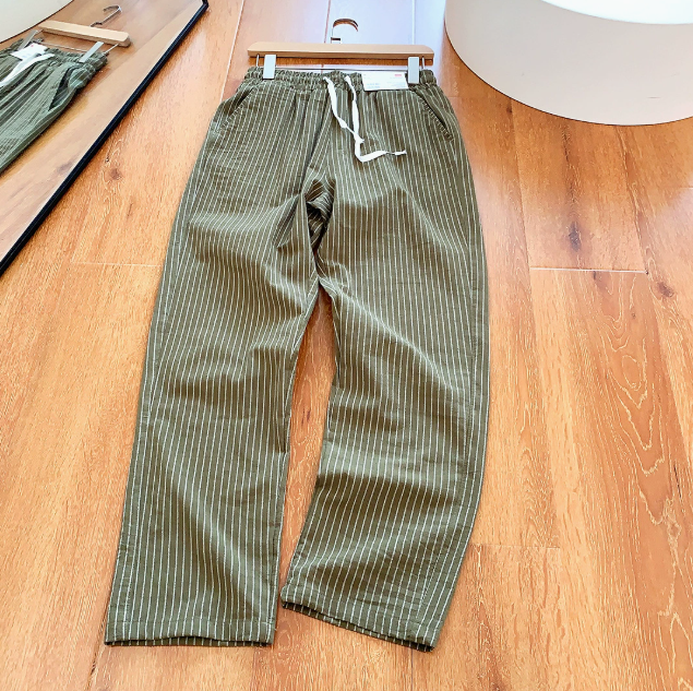 Augustin - Pantalon Rayé Ample Homme
