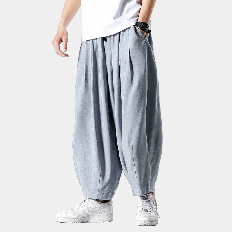 Charles - Pantalon Taille Élastique Ample Homme