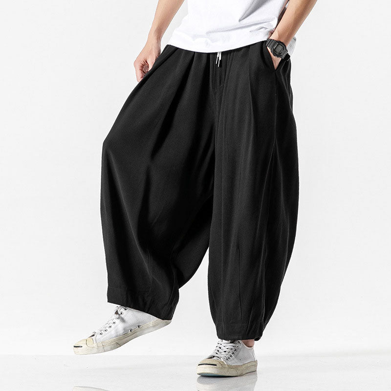 Charles - Pantalon Taille Élastique Ample Homme