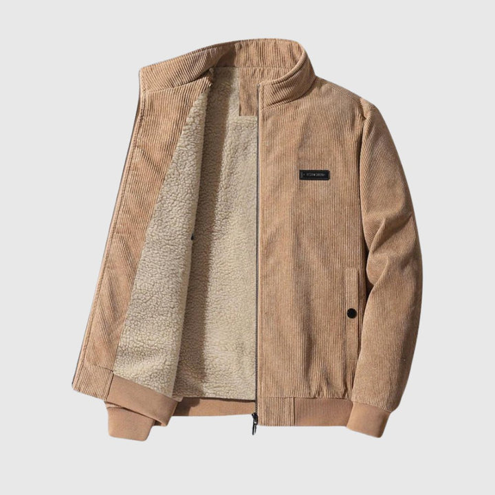 Šimon - Veste en flanelle rétro avec doublure en sherpa