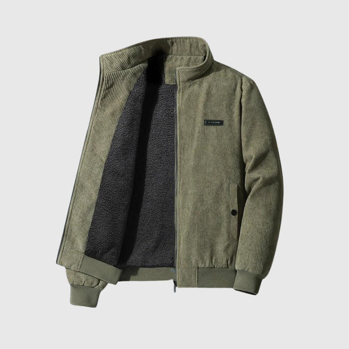 Šimon - Veste en flanelle rétro avec doublure en sherpa