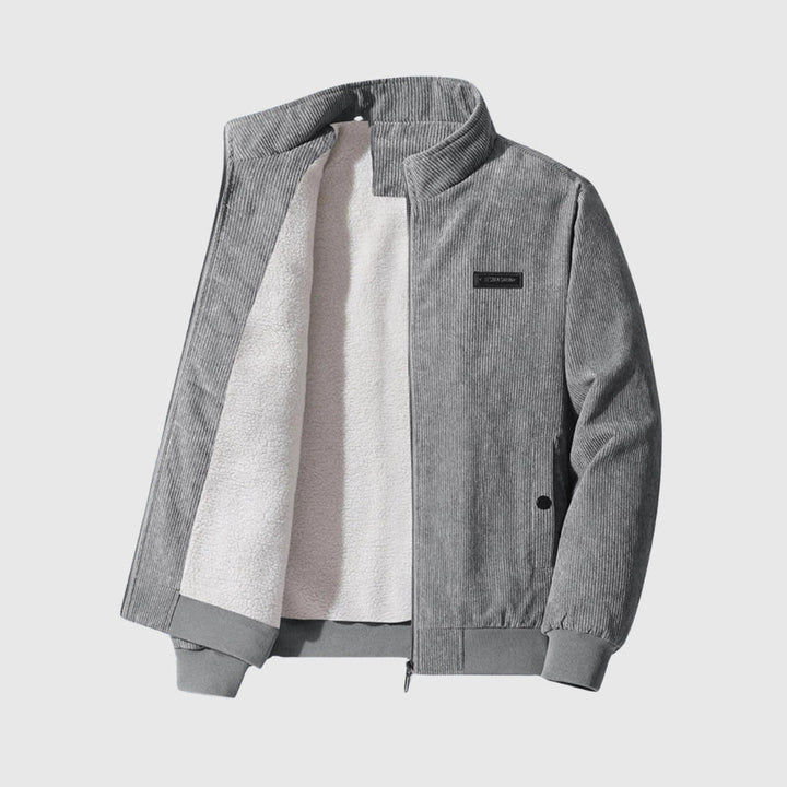 Šimon - Veste en flanelle rétro avec doublure en sherpa