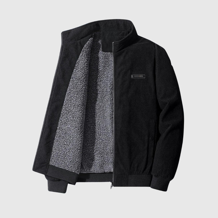 Šimon - Veste en flanelle rétro avec doublure en sherpa