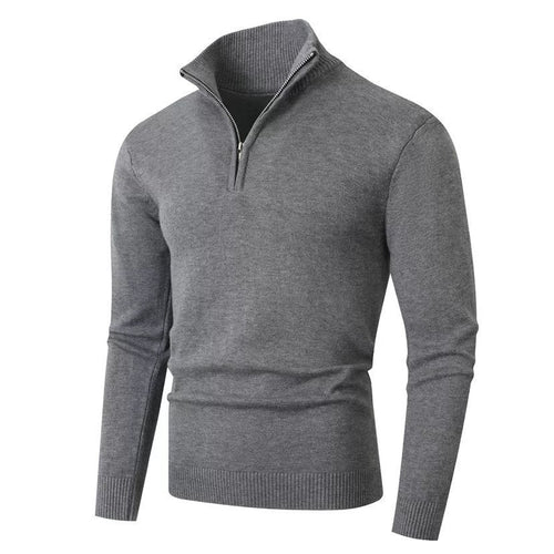 Achille - Pull À Col Montant Zippé Homme