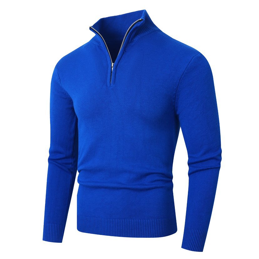 Achille - Pull À Col Montant Zippé Homme