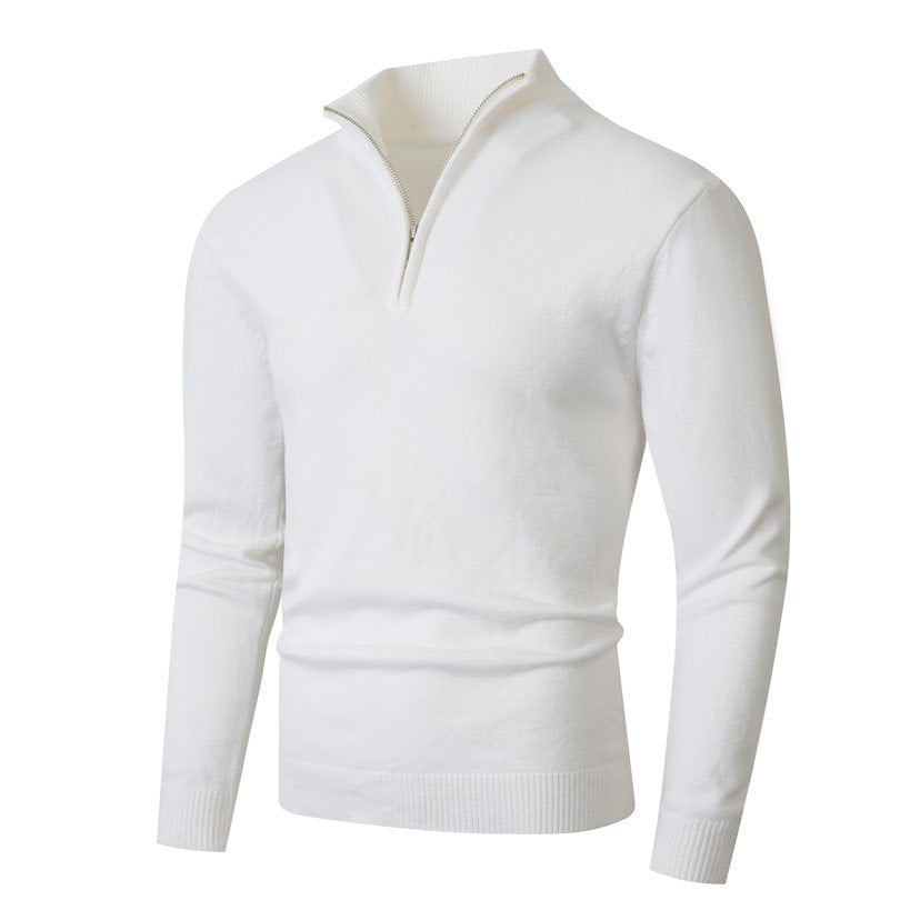 Achille - Pull À Col Montant Zippé Homme