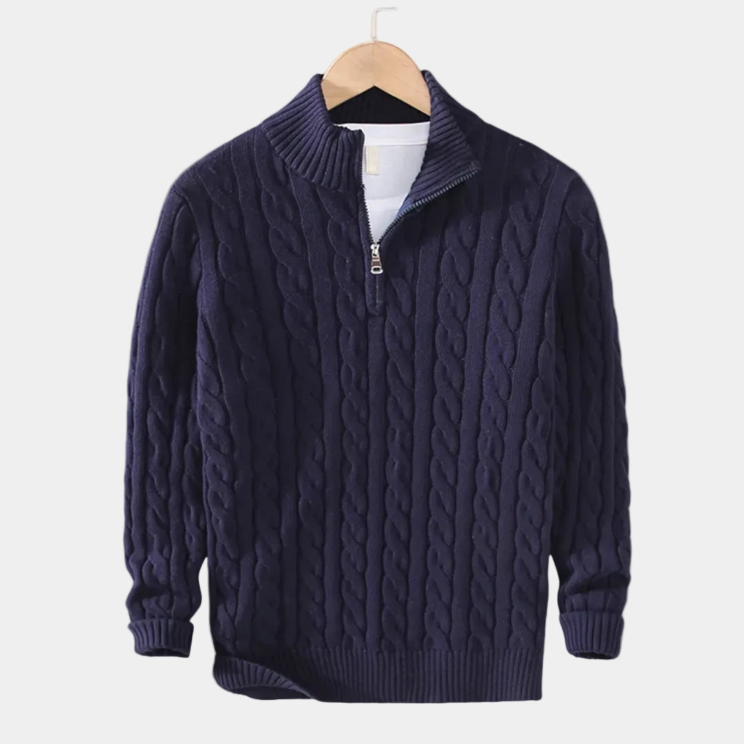 Léandre - Pull Demi-Zip Homme