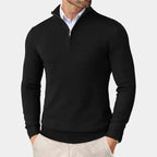 Maël - Pull Demi-Zip Col Montant Homme