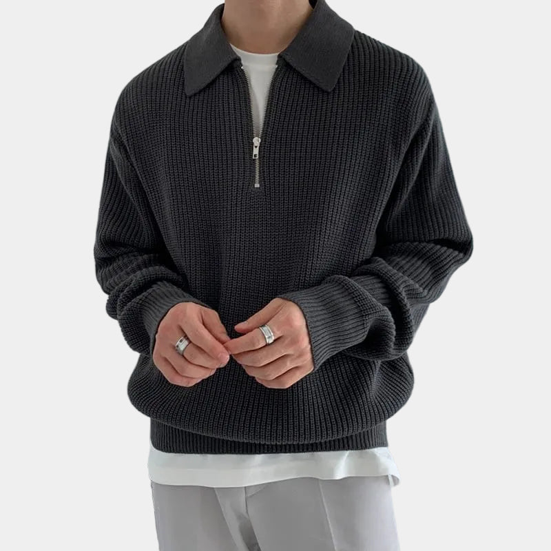 Marceau - Pull Demi-Zip Confort Homme