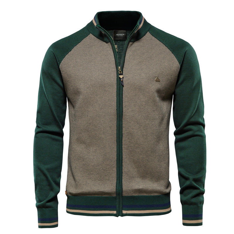 Ulysse - Pull Zippé Bicolore Homme