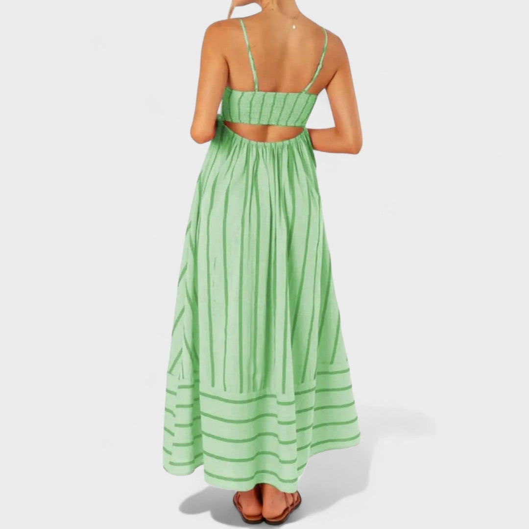 Isabel - Robe longue à rayures