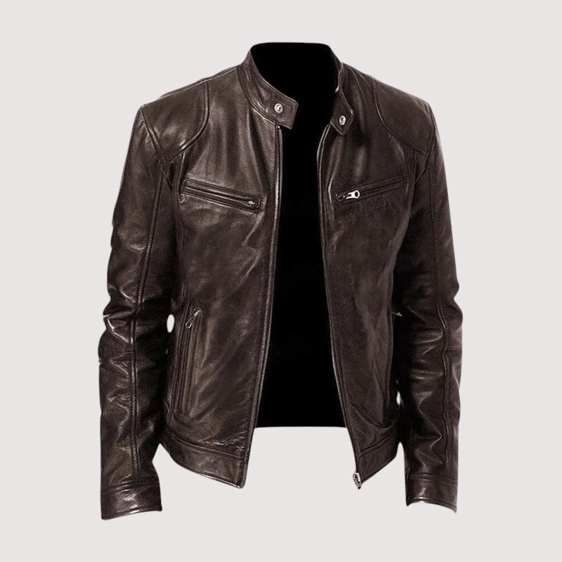 Kévin - Veste En Cuir Zippée Homme