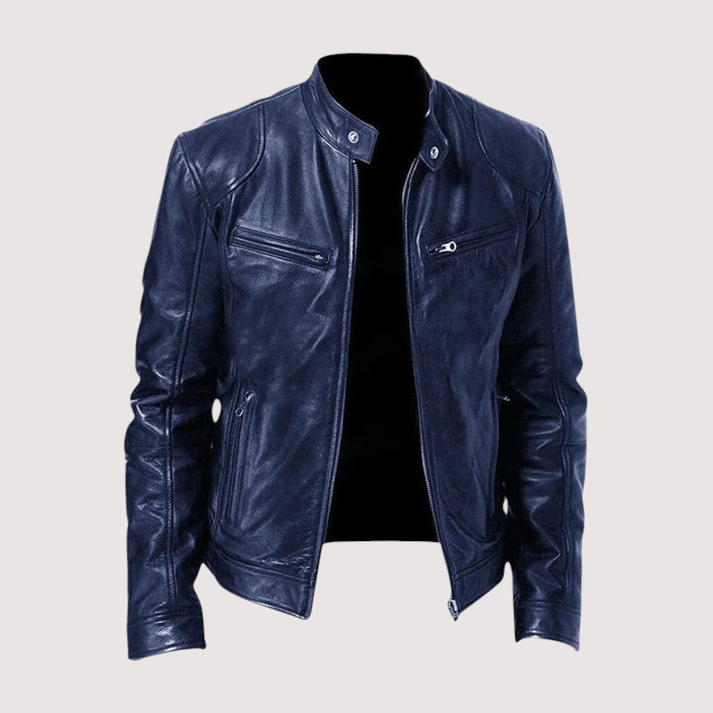Kévin - Veste En Cuir Zippée Homme