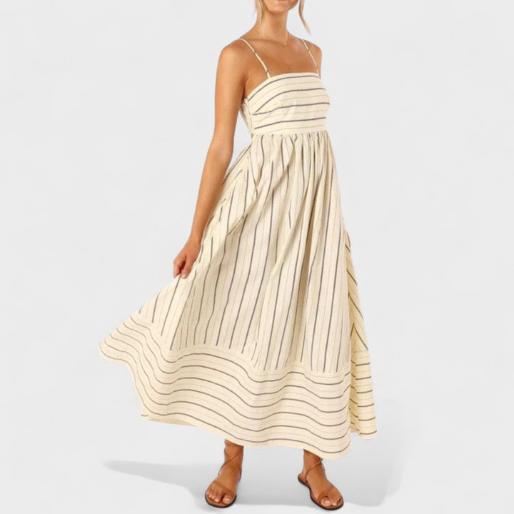 Isabel - Robe longue à rayures