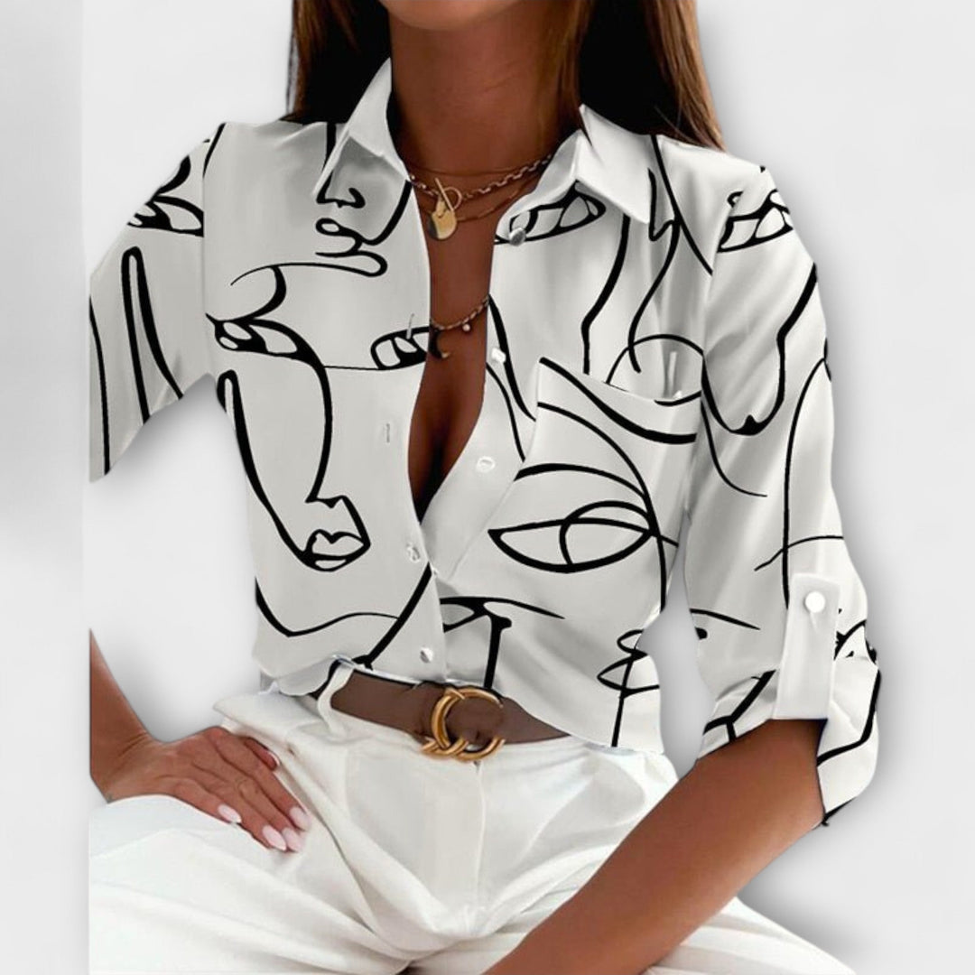 Romina - Blouse à col classique