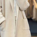 Christine - Cardigan Élégant Oversize Poches
